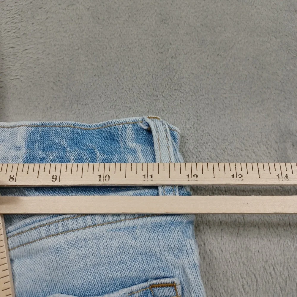 Abercrombie Fitch Jeans Womens 24 Blue Denim Cropped Wide Leg High Rise
